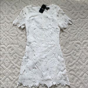 NWT Very J White Daisy Overlay Dress